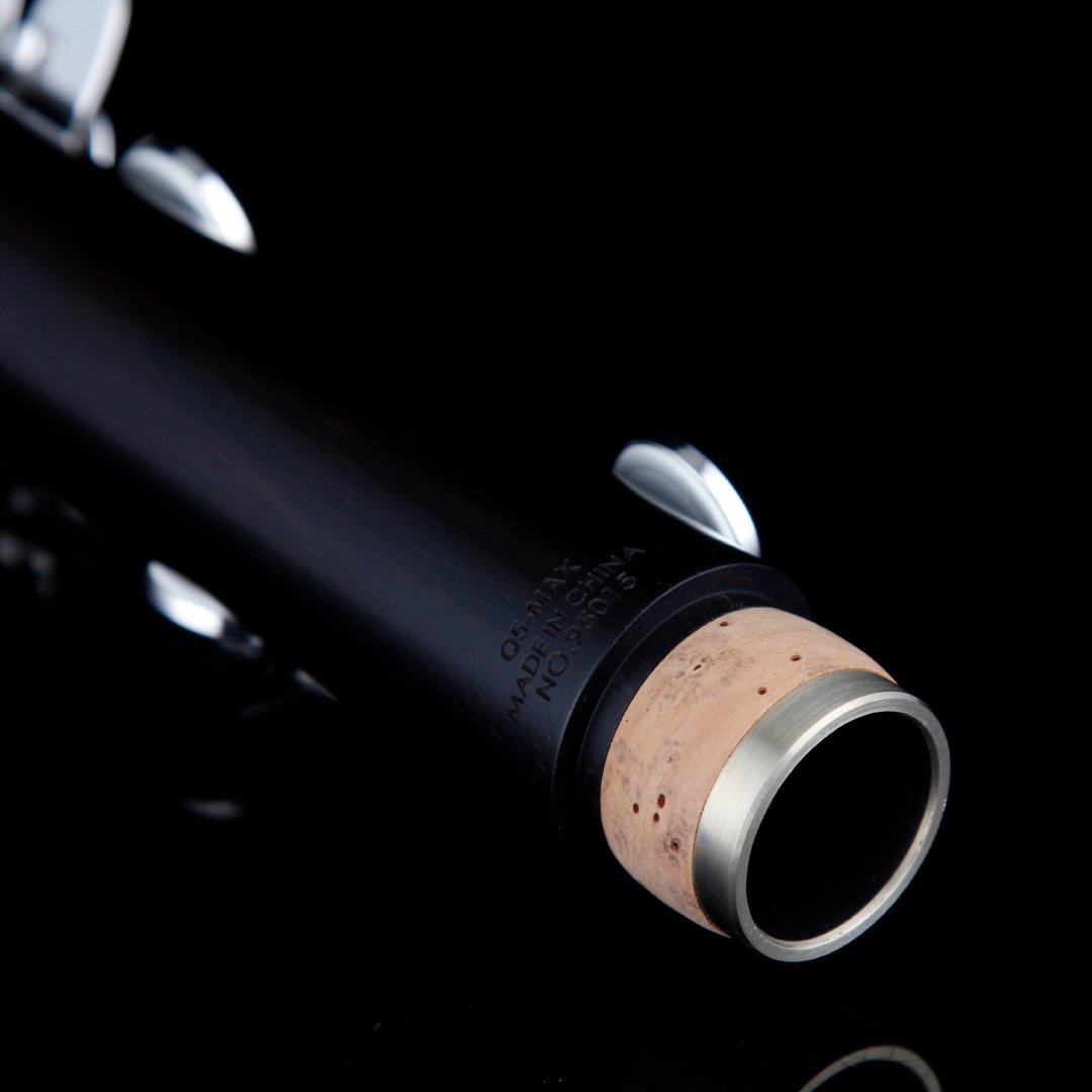 Q-MAX Q5 Professional 17-Key Grenadilla Wood Clarinet - High-End Acoustic Design with Ergonomic Register Key - 图片 2