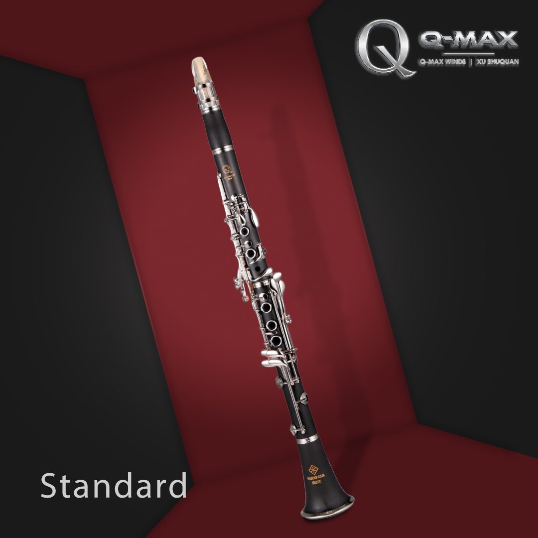 Q-MAX 211Q-II Bb Clarinet - Standard Series | Hard Rubber Body & Durable White Brass Keys