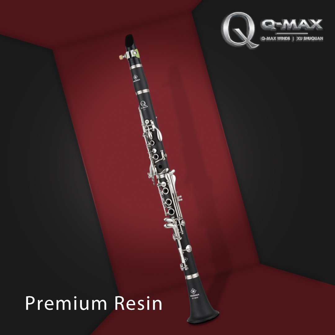 Q-MAX Q1 - Premium High-Density Resin Clarinet | Professional Bore Design for Beginners
